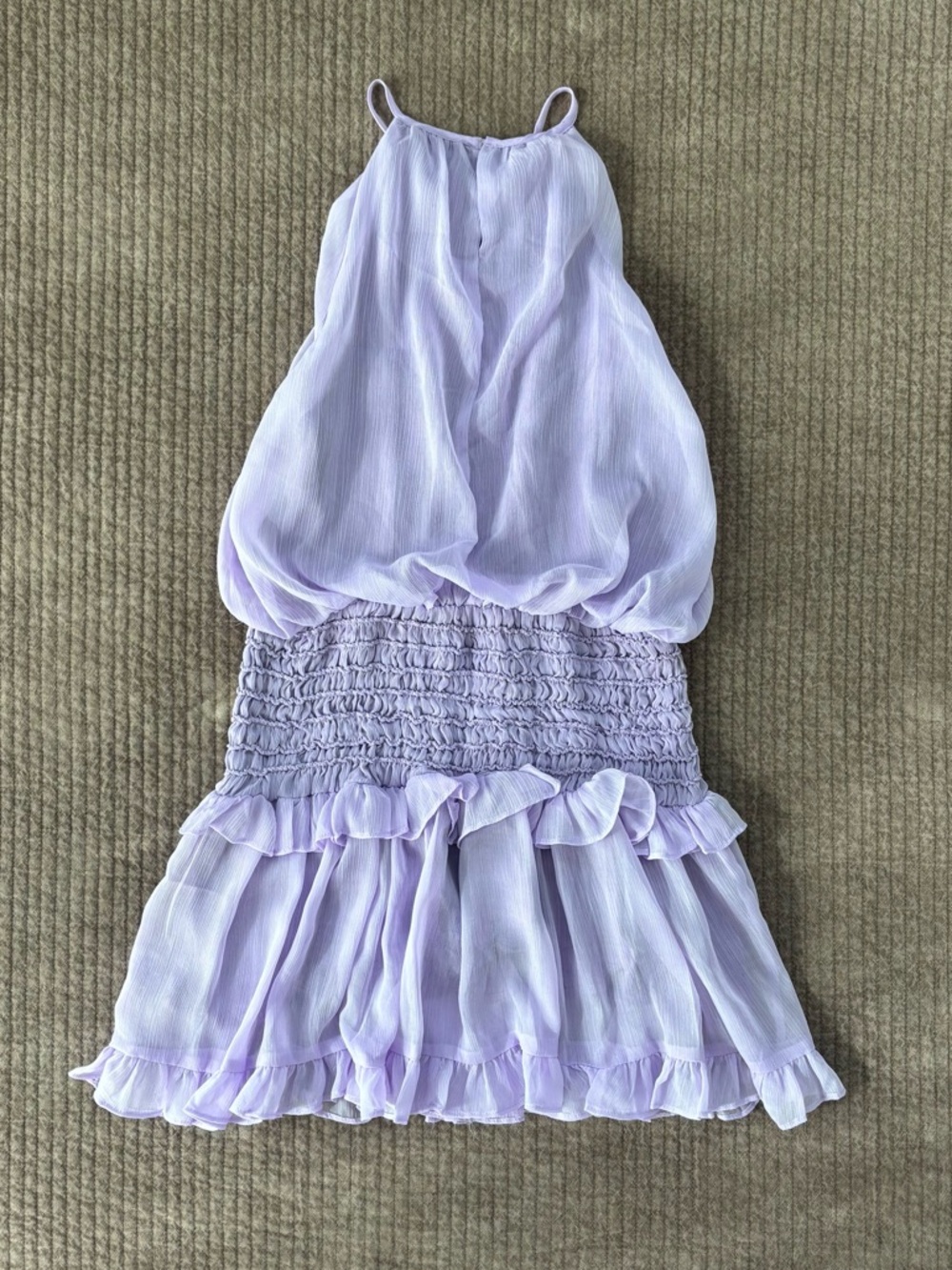 These Thee Smocked Ruffle Mini Dress - Size S - Picture 2 of 4